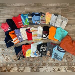 26 3T tee shirts (mostly short, some long sleeve)
